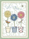 Uotp Cross Stitch Kits Pre-Printed Cross Stiching Stamped Cross Stitch Kit 14CT DIY Art Crafts for Beginners Three Basin Flower...