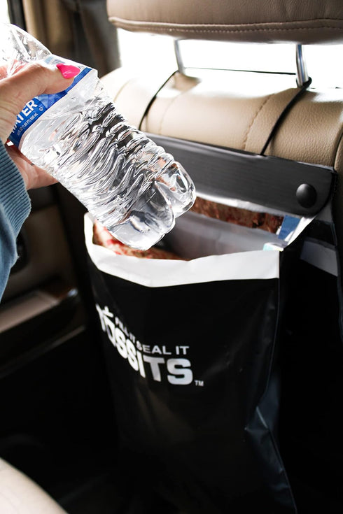 Recycled Disposable Trash Bag Car Garbage Bags (3 Sets of 7 Car Trash Bag) - Leakproof, Smell Proof Automotive Garbage Bag - Can Hang from Headres...