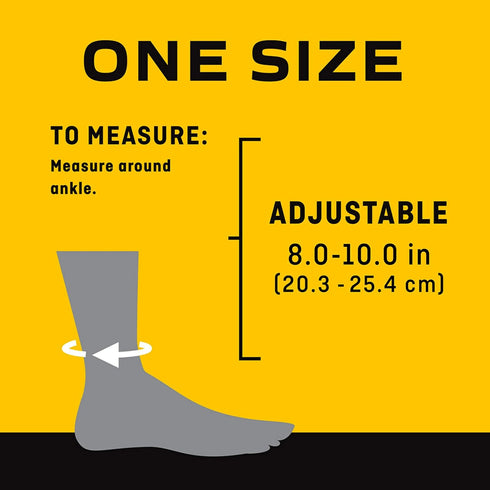 3M Futuro Sport Deluxe Black Ankle Stabilizer One Size Hook and Loop Strap for The Foot 46645ENR...