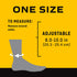 3M Futuro Sport Deluxe Black Ankle Stabilizer One Size Hook and Loop Strap for The Foot 46645ENR...