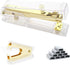 Gold Acrylic Stapler, Desktop Stapler, 25 Sheet Capacity, includes 1000 Staples and Staple Remover...