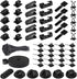 Cable Management Kit - Cord Organizer for Desk, Holder for Wire Cable Under Table, TV, PC, Home and Office 13 Different Units (155 Pieces)...