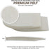 Felt Heel Cushion Pad 1/4" with Adhesive for Pain Relief - 4 Pairs...