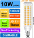 JD E11 LED Bulb Dimmable, E11 120V 100W Halogen Equivalent, T3/T4 Mini Candelabra Base, 10W 1000 LM E11 Bulbs for Ceiling Fans, Chandeliers, Cabin...