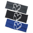 CODACE 3 Packs Nurse Headbands with Buttons, Face Cover Holder, Reduce Ear Pain, Elastic Hair Bands for Women Nursing Healthcare Worker(Blue, Blac...