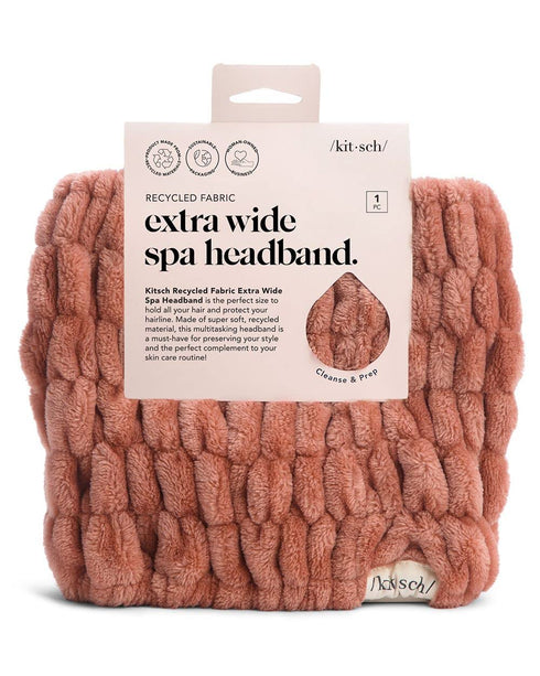 Kitsch Spa Headband - Extra Wide Makeup Headband for Washing Face | Multi Purpose Skincare Headbands | Facial Headband & Hair Band | Face Wash Hea...