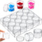 Blulu Clear Bead Organizer Bead Storage Containers Set with 12 Boxes (1.5 x 1.5 x 1.38 Inches)...