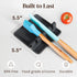 Black Silicone Spoon Rest for Stove Top with Drip Pad (Two Pack) - Heat-Resistant, BPA-Free Utensil Rest & Spoon Holder for Kitchen Counter - Gril...