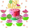 JeVenis 25 PCS Watermelon Cupcake Topper One in a Melon Cupcake Topper One in a Melon Party Decoration Watermelon Party Supplies...