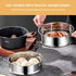 Stainless Steel Steamer Pot 7 Inches Round Cooking Rack Food Steamer Basket Insert for Kitchen Dim Sum Dumplings Bun(18cm)...