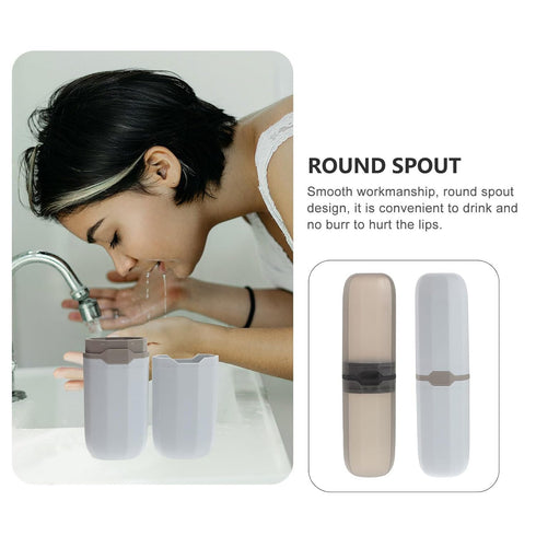 2Pcs Toothbrush Travel Case: Portable Toothbrush Holder Dustproof Protective Cover for Outdoor and Daily Use...