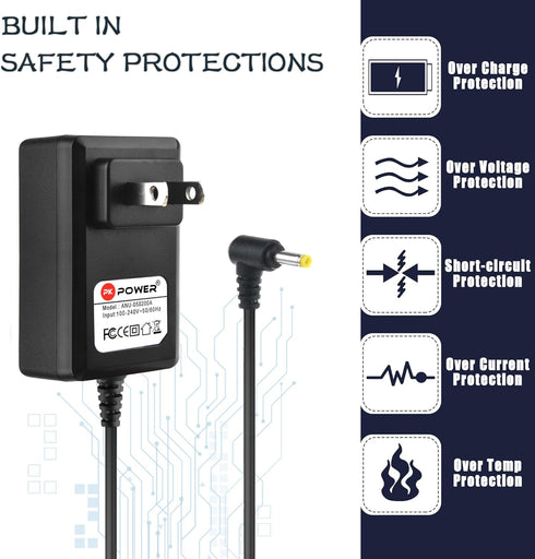 PKPOWER AC DC Adapter for Kodak Easyshare 4 MP 6 MP M380 M381 M340 M341 M420 M853 M863 M873; Power Supply for V530 V610 V70 V803 Z1015 M1093IS M89...