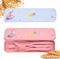 Travel Cutlery Set with Case, Lovely Unicorn Wheat Straw Portable Knife Fork and Spoon Set, Eco-Friendly Reusable Utensils for Lunch Box, Travel, ...