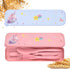 Travel Cutlery Set with Case, Lovely Unicorn Wheat Straw Portable Knife Fork and Spoon Set, Eco-Friendly Reusable Utensils for Lunch Box, Travel, ...