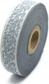 11 Yard Spool 0.79" Wide Blue Leaf Tendril Jacquard Ribbon Woven Trim Upholstery Fabric Sewing Trims 20270 V5...