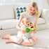 Jollybaby Plush Stuffed Fruit Baby Rattle Toy for Stroller Car Seat Crib, Montessori Sensory plush Avocado Toy with Rattle and Mirro Toy for Baby ...