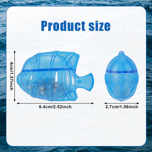 16pcs Humidifier Tank Cleaner, 2.52x1.57x1.06 Inch Humidifier Cleaner Fish Demineralization Cleaning Ball Humidifier Filter Replacement for Protec...