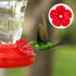 24 PCS Hummingbird Feeders Replacement Flowers with Cleaning Brush, Decorative Flower for Hummingbird Feeder, Red and Yellow Hummingbird Feeder Pa...