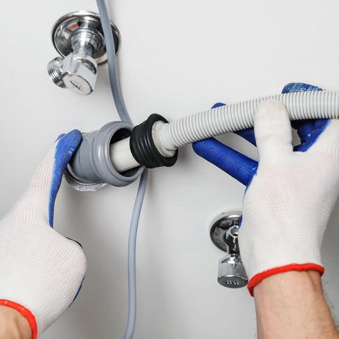 MECCANIXITY Drain Pipe Seal Hose Silicone Plug Sewer Sealing Ring Connector for Kitchen Bathroom, Black...