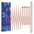 9Pcs Nail Art Brushes Set, Professional Double-Ended Acrylic Liner Detail Brushes for Gel Polish Art Nail, 3D Art Nail Dotting Brush Pen for Manic...
