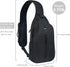 Sling-Bag Crossbody-Bag Women-Men Backpack-Daypack - Hiking Chest Travel with Water Bottle Pocket Portable Hiking Daypacks For Women Black...