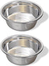 Greendale Set 2 (2 Cup Capacity) - Stainless Steel Metal Dog Bowls - Perfect for Dog Food, Water and as Replacement Bowls for Elevated Stands...