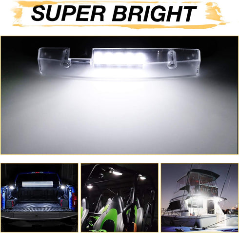 Universal Roll Bar LED Dome Light Utility Interior Courtesy Work UTV Dome Light Wraparound Roll Cage LED Lights Mount for Truck, ATV, UTV, RZR, Of...
