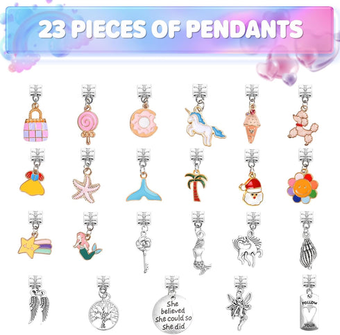 BIIB Bracelet Making Kit for Girls, Arts and Crafts for Kids Girls Ages 8-12, Art Supplies Crafts for Kids Age 9-12, Jewelry Making Kit for Girls ...