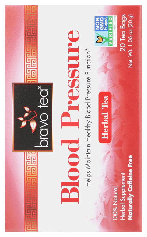 Bravo Tea Blood Pressure Caffeine Free 20 Tea Bags...