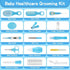 Baby Healthcare and Grooming Kit, 27pcs Baby Electric Nail Trimmer Set Newborn Nursery Health Care Set for Newborn Infant Toddlers Baby Boys Girls...