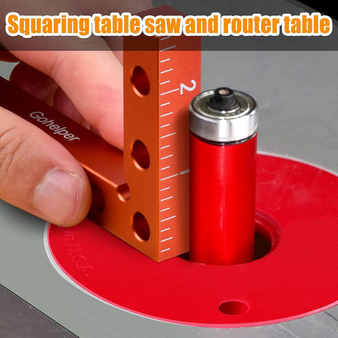 Mini Small Square Center Finder Tool 90 degree precision machinist square Quick Measuring square Edge Marking center finder for woodworking pocket...
