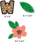 Schoolgirl Style Simply Safari We Are Wild About School Bulletin Board Set, Boho Neutral Classroom Bulletin Board Set, Sweet Leaf & Flower Decor, ...