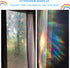 Niviy Rainbow Window Film Privacy Window Sticker Vinyl 3D Decorative Window Cling Non Adhesive Removable Window Covering for Living Room Kitchen O...