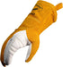 Caiman Premium Goat Grain TIG/Multi-Task Welding Gloves, Split Cowhide Back, 4-Inch Extended Cuff, White/Gold, X-Large (1540-6)...