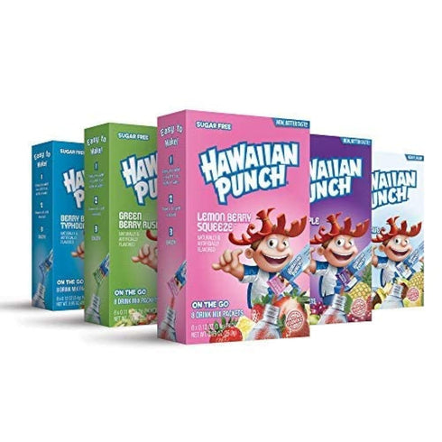 Hawaiian Punch, Paradise Variety Pack– Powder Drink Mix - (5 boxes, 40 sticks) – Sugar Free & Delicious, Excellent source of Vitamin C, Makes 40 f...