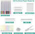 GOLDGE 218 Pcs Shrink Plastic Sheets Kit: 15 Plastic Sheets, Keychains, Hole Punch, and Pencils for Creative Crafts. Ideal for Kids and DIY Projec...
