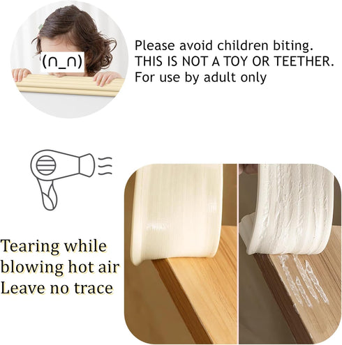 M2cbridge Multifunctional Edge and Corner Guard Coverage Baby Safety Bumper DIY 6.5 Ft (Brown)...