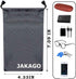 JAKAGO 2 Pack Cell Phone Storage Bag Soft Microfiber Glasses Sleeve Pouch Waterproof Sunglasses Bag Electronic Gadgets Case Cover With Drawstring ...