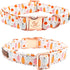 Elegant little tail Halloween Dog Collar, Fall Dog Collar Orange Pumpkin Holiday Pet Dog Collar Dog Bow Collar Pet Durable Adjustable Girl Boy Dog...