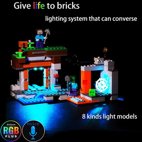 Led Lighting Kit for Lego 21166 Zombie Cave- Compatible with Lego Building Blocks Model- Not Include Lego Set(RGB Voice-Control Version)...