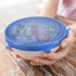 Silicone Stretch Lids Set Of 12 Elastic Reusable Microwave Food Covers Bowl Covers for Can, Cup and Glass Jars...