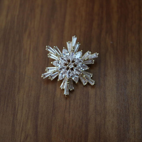 5pc/lot Luxury crystal buttons for clothes Cubic zircon button for coat Decorative CZ sewing Silver buttons for cashmere cardigan (29mm/1.14")...