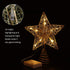 10Inches LED Christmas Tree Topper: Christmas Tree Star Topper Xmas Glitter Gold Hollow Star Treetop Topper Christmas Ornaments for Christmas Tree...