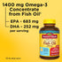 Nature Made Burp Less Ultra Omega 3 Fish Oil Supplements 1400 mg, Omega 3 Supplement for Healthy Heart, Brain and Eyes Support, One Per Day, 90 So...
