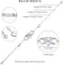 Billie Bijoux Women Bracelets 925 Sterling Silver Infinity Heart White Gold Plated Cubic Zirconia Adjustable Bracelet Best Gifts for Women...