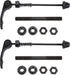 2 Pairs Quick Release Skewers, Aluminum Alloy Mountain Bike Axle Wheel Hub Fit Front and Rear Clip Bolt Lever Axle Bicycle Front Axle Hollow Hub A...