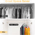 Legging Organizer for Closet, Metal Yoga Pants Hangers 1 Pack w/10 Clips Holds 10 Leggings, Hangers Space Saving Hanging Closet Organizer w/Rubber...