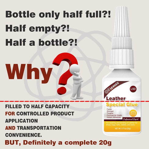 20g Leather Glue, Special Fabric Adhesive for Leather Craft, Shoe Repair, Furniture Upholstery, DIY | Strong Bonding Permanent Clear Washable for ...