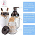 Mason Jar Bathroom Accessories Set(4pcs)- Jars Not Included - Foaming Soap Dispenser,Toothbrush Holder, and Apothecary Storage Jars Lids -Rustic F...