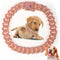 Dog Chain Collar Diamond Link Dog Collar Walking Dog Necklace Metal Cat Chain with Secure Buckle Pet Crystal Collar for Small Medium Large Dogs Ca...